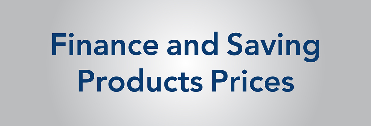 Finance Products Prices